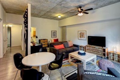 Foundry Lofts apartment living room