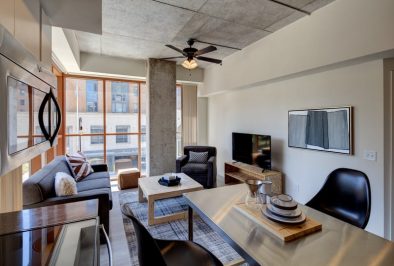 Foundry Lofts apartment living room