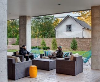 Foundry Lofts outdoor lounge