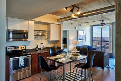 Foundry Lofts apartment living room