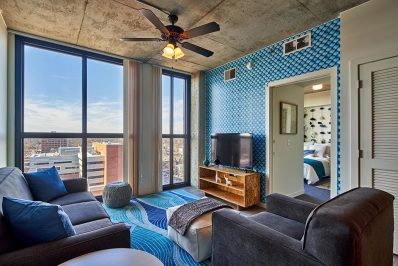 Foundry Lofts apartment living room