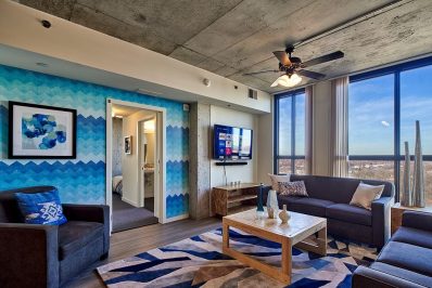 Foundry Lofts apartment living room