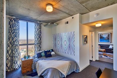 Foundry Lofts apartment bedroom