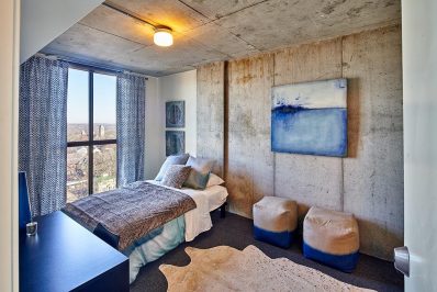 Foundry Lofts apartment bedroom