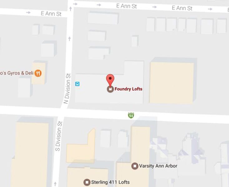 Map of Foundry Lofts