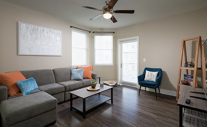 Foundry Lofts apartment living room
