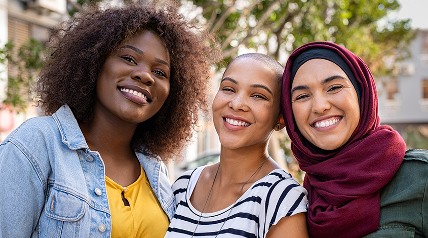 group of diverse young adults