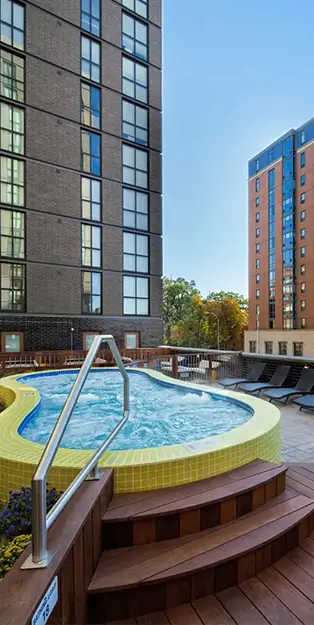 resort style pool